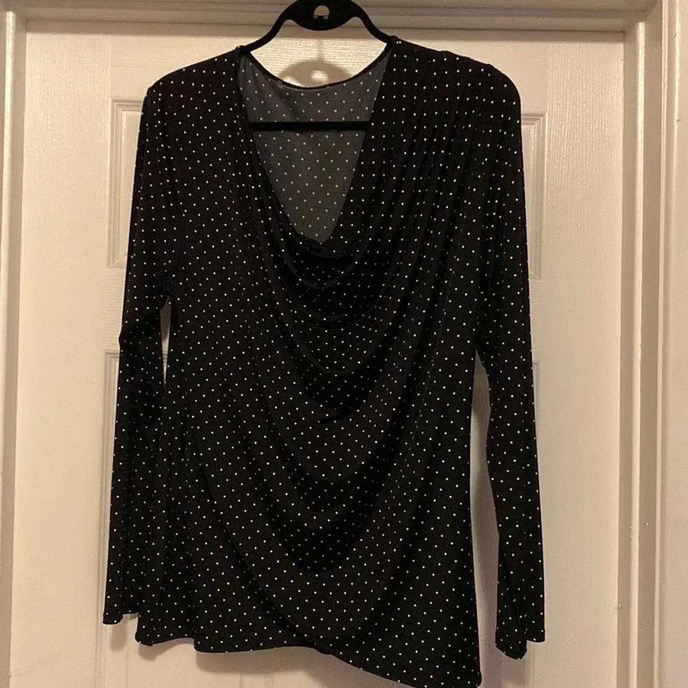 Woman’s polka dot blouse. L. Very good condition. - Picture 1 of 5